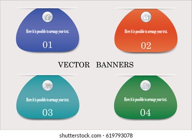 Vector banner in the form of the index. For writing of your texts.