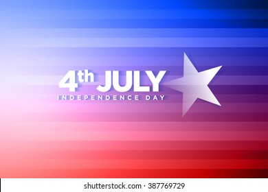 Vector banner for fourth of july independence day.