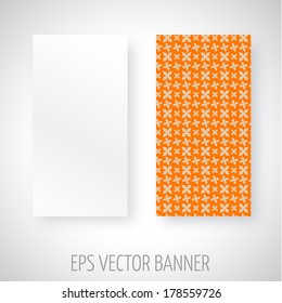 Vector banner with geometric decoration