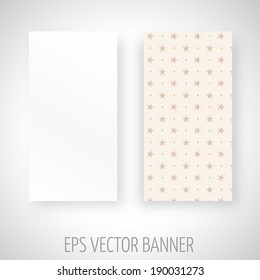 Vector banner with geometric decoration