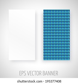 Vector banner with geometric decoration