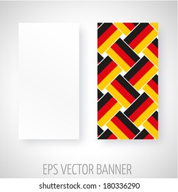 Vector banner with Germany flag decoration