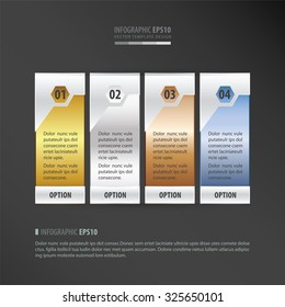 vector banner   gold, bronze, silver, blue color