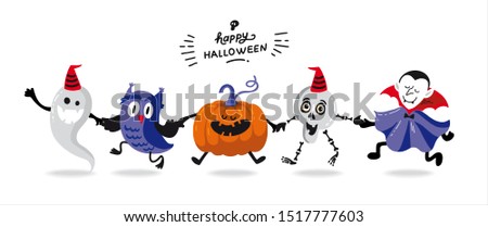 Similar – Image, Stock Photo Monster dance | chalk drawings on sidewalk slabs