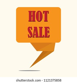 Vector banner hot sale promotion template label design, EPS 10