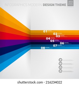 Vector banner Infographic timeline template with icons