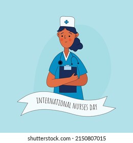 Vector banner for international nurses day