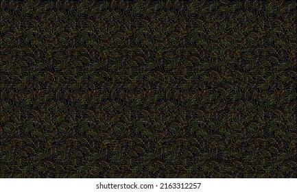 Bandera vectorial con lujosas plantas tropicales estilizadas con contorno dorado