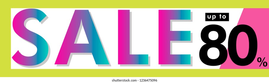 vector banner mega sale template