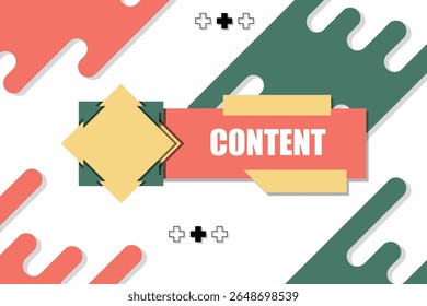 Vector banner. Megaphone with content speech bubble. Loudspeaker. Banner for business, marketing. Banner design vector illustration.