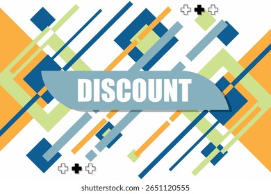 Vector banner. Megaphone with discoount speech bubble. Loudspeaker. Banner for business, marketing. Banner design vector illustration.