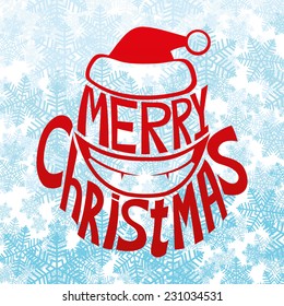 Vector banner. Merry Christmas.