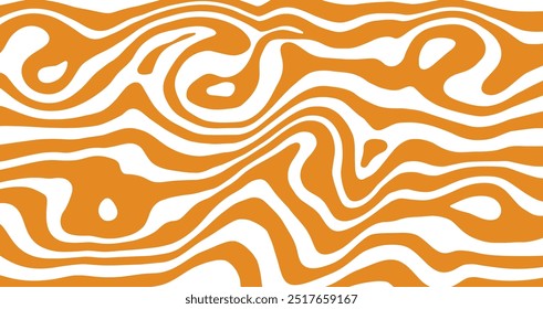 Banner de vetor com textura de toffee de leite, fundo abstrato. Padrão de caramelo ondulado. Ilustração de molho líquido