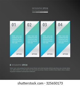 vector banner   neon blue