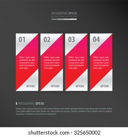 vector banner    neon pink