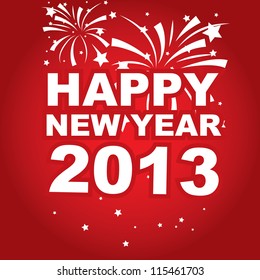 vector banner New Year 2013