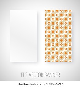 Vector banner with orange dots decoration