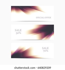 Vector banner pink yellow smooth texture background. Abstract colorful element.