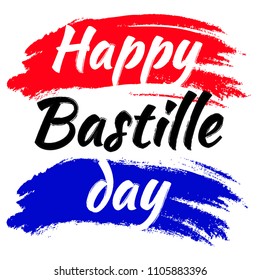 Vector Banner or poster for the French National Day. 14th of july Happy Bastille day card