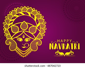 Vector banner or poster of Navratri celebration background,grand discount offers.