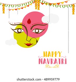 Vector banner or poster of Navratri celebration background,grand discount offers.