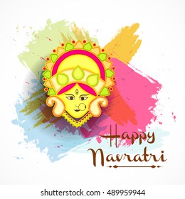 Vector banner or poster of Navratri celebration background,grand discount offers.