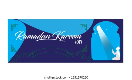 Vector Banner Ramadan Kareem 2019