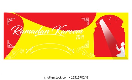 Vector Banner Ramadan Kareem 2019