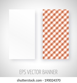 Vector banner red stripes decoration