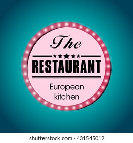 Vector banner restaurant