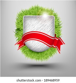 Vector Banner.Red Ribbon