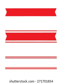 Vector Banner, Ribbon and Headliner Set