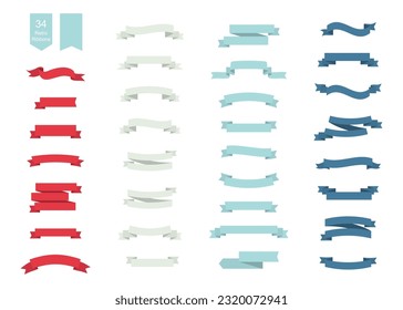 Vector Banner Ribbons. Ribbons Banners templates. Label, badge. Sale. Vector illustration