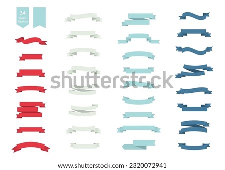 Vector Banner Ribbons. Ribbons Banners templates. Label, badge. Sale. Vector illustration