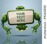 vector banner robot