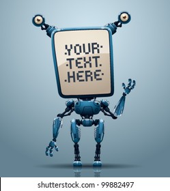 vector banner robot ?5