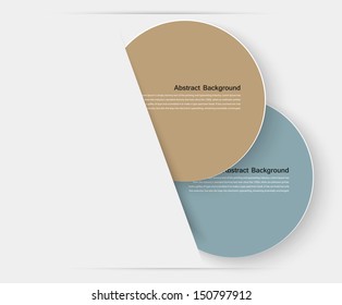 Vector banner set . Colorful circle.