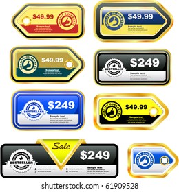 Vector banner set for sale