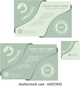 Vector banner set for sale