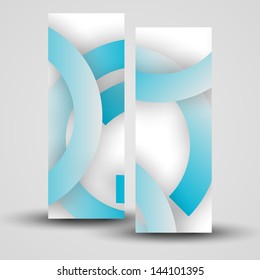 Vector banner set for your design, abstract Illustration.