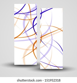 Vector banner set for your design, abstract Illustration.