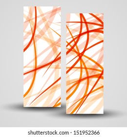 Vector banner set for your design, abstract Illustration.