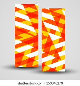 Vector banner set for your design, abstract Illustration.