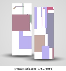 Vector banner set for your design, vintage abstract Illustration.