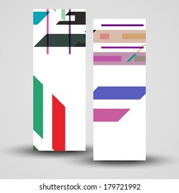 Vector banner set for your design, abstract Illustration.