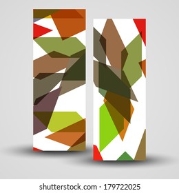 Vector banner set for your design, abstract Illustration.
