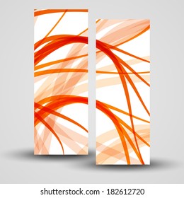 Vector banner set for your design, abstract Illustration.