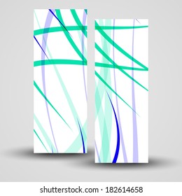 Vector banner set for your design, abstract Illustration.