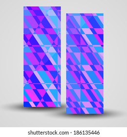Vector banner set for your design, abstract Illustration.