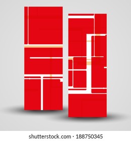 Vector banner set for your design, abstract Illustration.